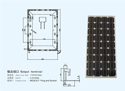 Panel solar monocristalinos